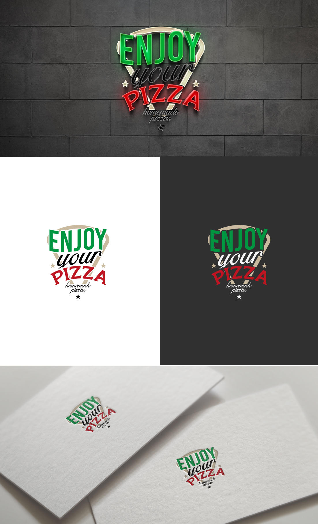 Logo Design by GLDesigns for Enjoy your Pizza  | Design #27816226