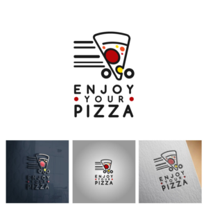 Logo Design by michellefrances for Enjoy your Pizza  | Design #27819389