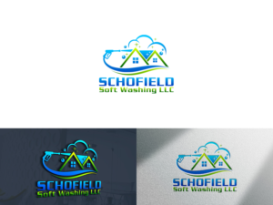 Schofield Soft Washing LLC | Logo Design by Slant Line Media