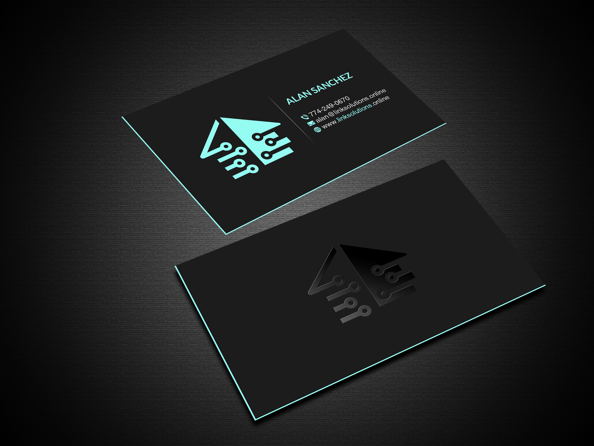 Visitenkarten-Design von Creations Box 2015 für Link Solutions  | Design #27822201