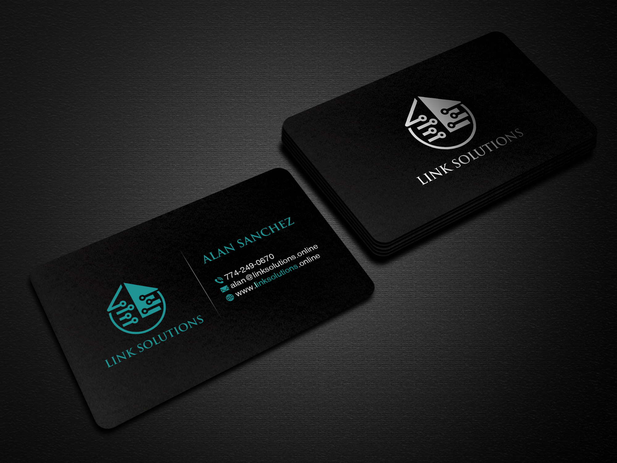 Visitenkarten-Design von Creations Box 2015 für Link Solutions  | Design #27822202