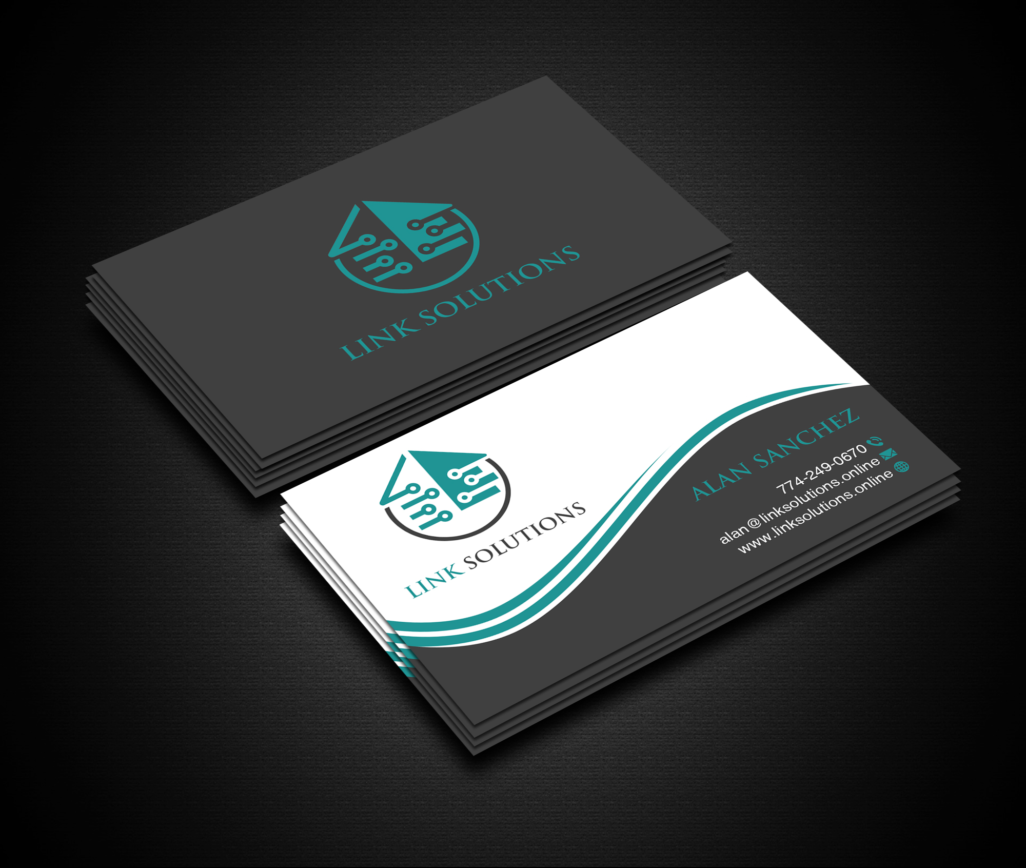 Design de Carte de Visite par Creations Box 2015 pour Link Solutions  | Design #27822206