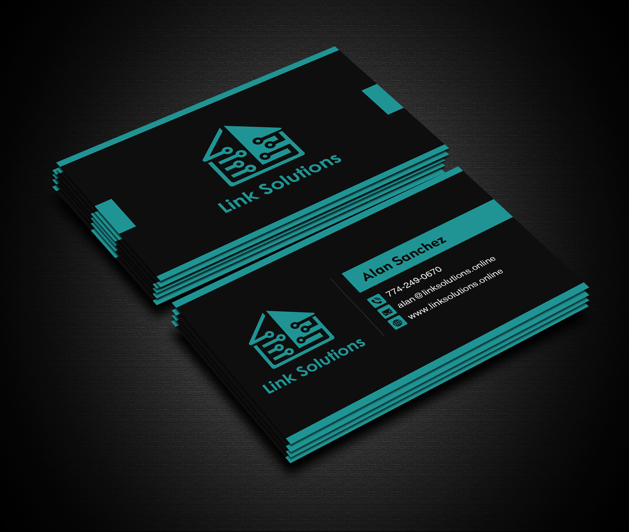 Design de Carte de Visite par Creations Box 2015 pour Link Solutions  | Design #27822212