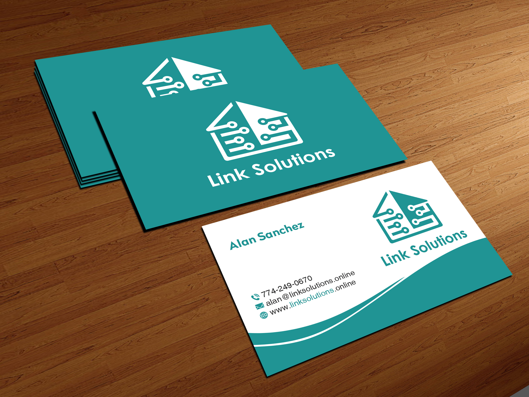 Visitenkarten-Design von Creations Box 2015 für Link Solutions  | Design #27822213