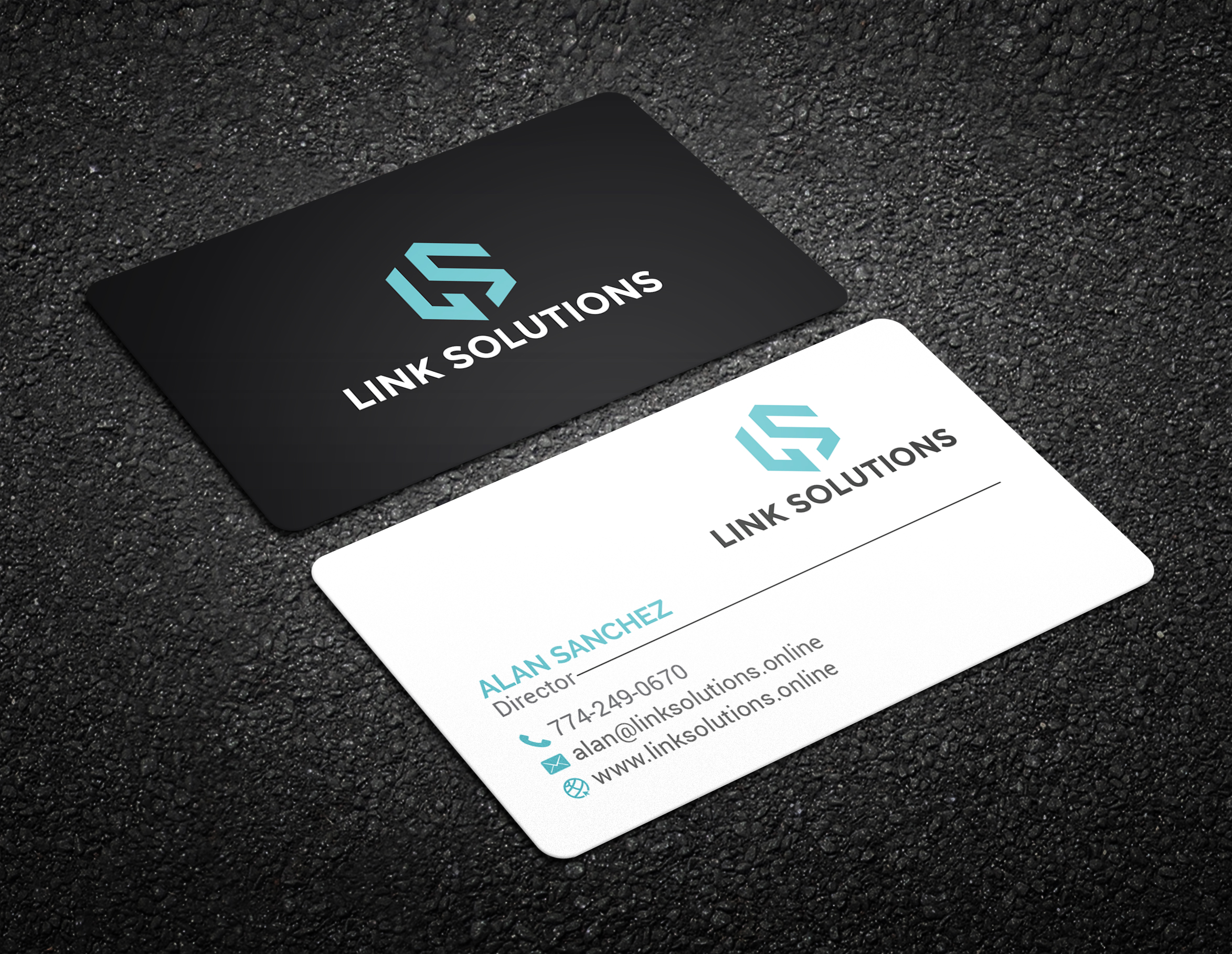 Business Card Design by R.design for Link Solutions  | Design #27821166