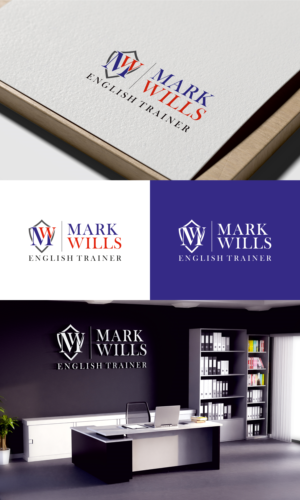 Logo Design by 4AD for Mark Wills - English Trainer  | Design: #27819830
