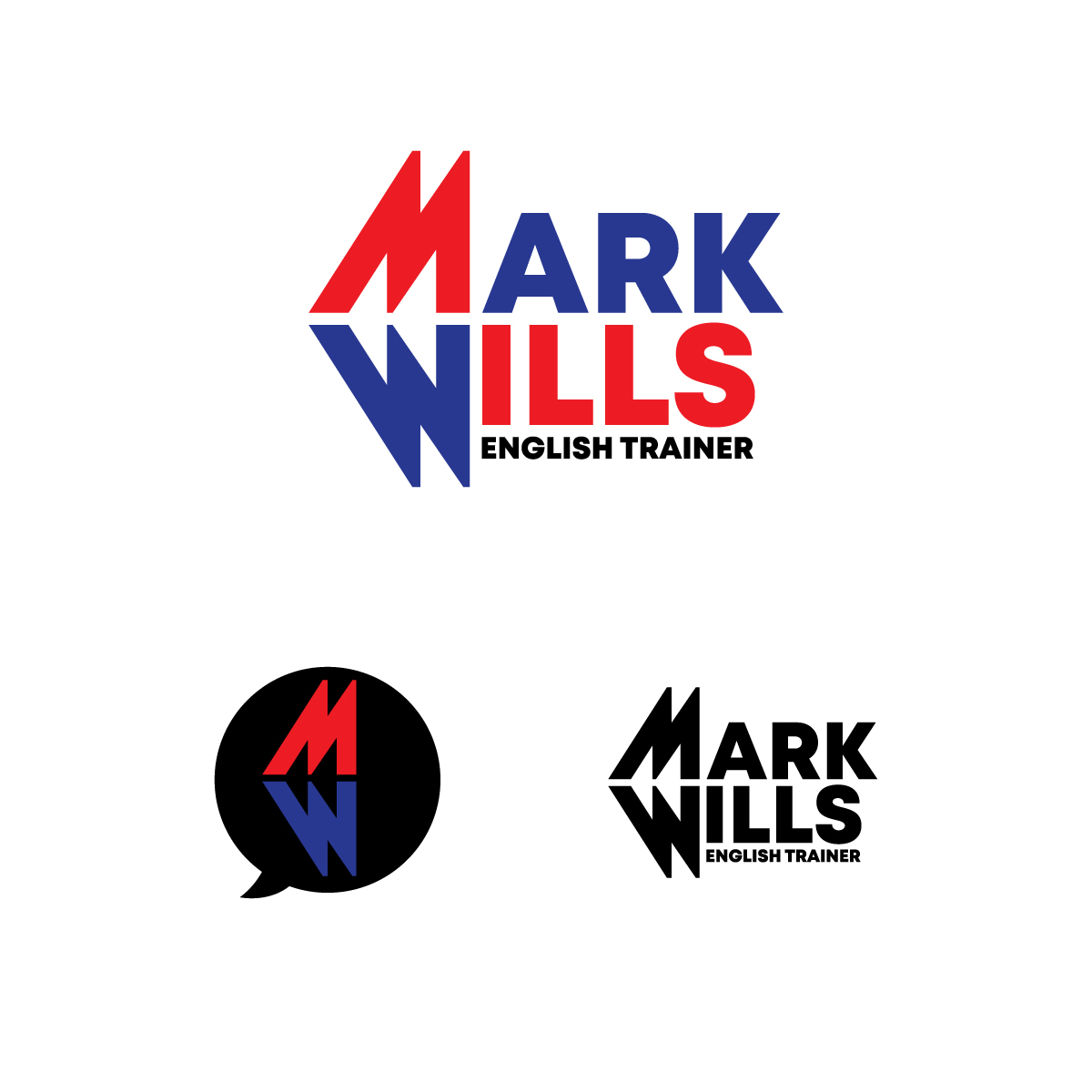 Logo Design by brand maker for Mark Wills - English Trainer  | Design #27820043