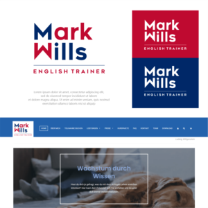 Logo Design by ThiagoB for Mark Wills - English Trainer  | Design: #27820254