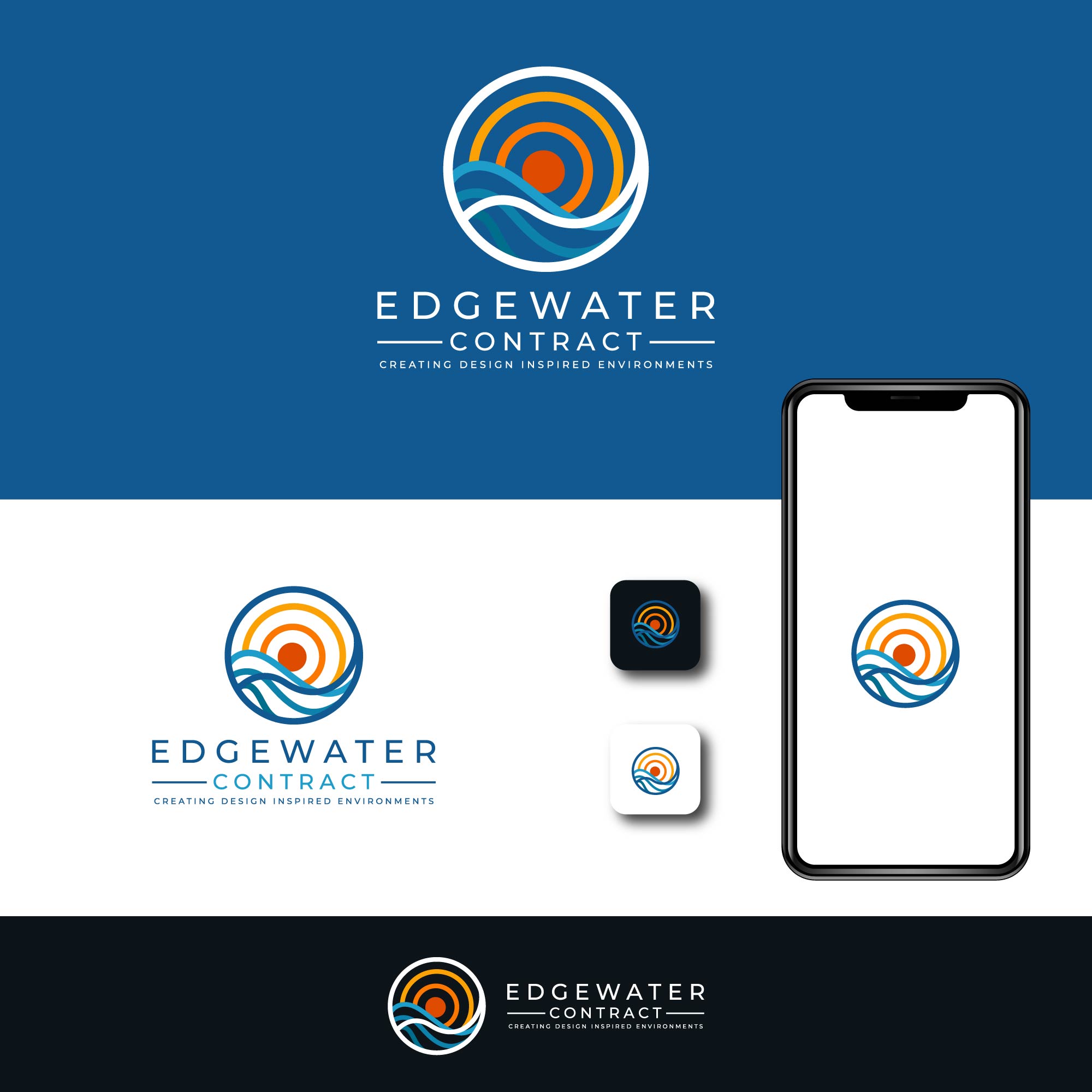 Logo-Design von creative.bugs für Edgewater Contract | Design #27824654