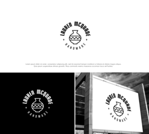 Main text- Lauren McQuade Subtext- Handmade | Diseño de Logo por creative.visuals