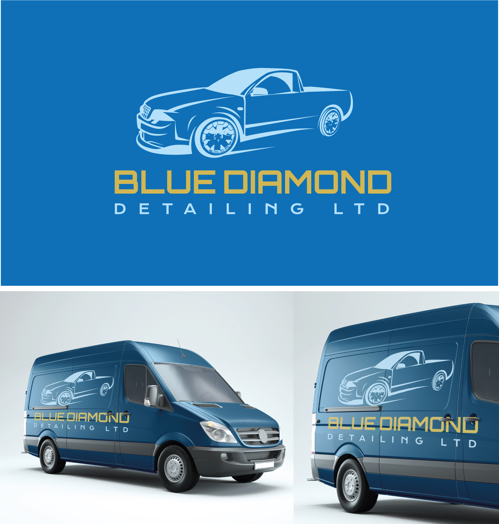 Logo Design by AbhishekkM'24 for BLUE DIAMOND DETAILING LTD | Design #27833356