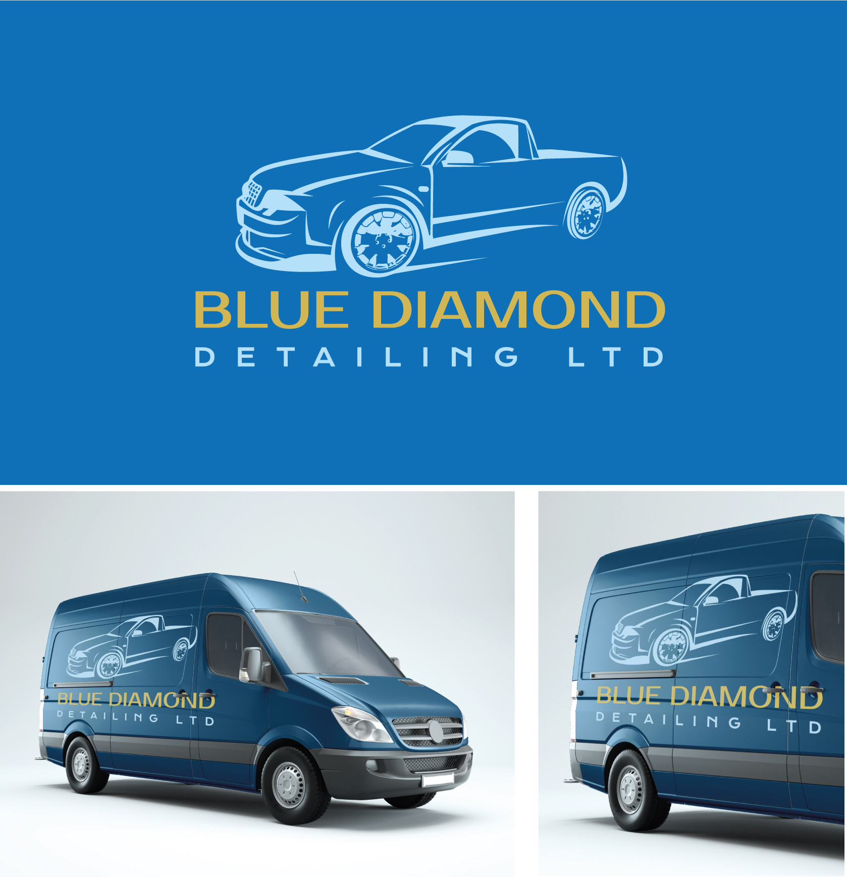 Logo Design by AbhishekkM'24 for BLUE DIAMOND DETAILING LTD | Design #27833357