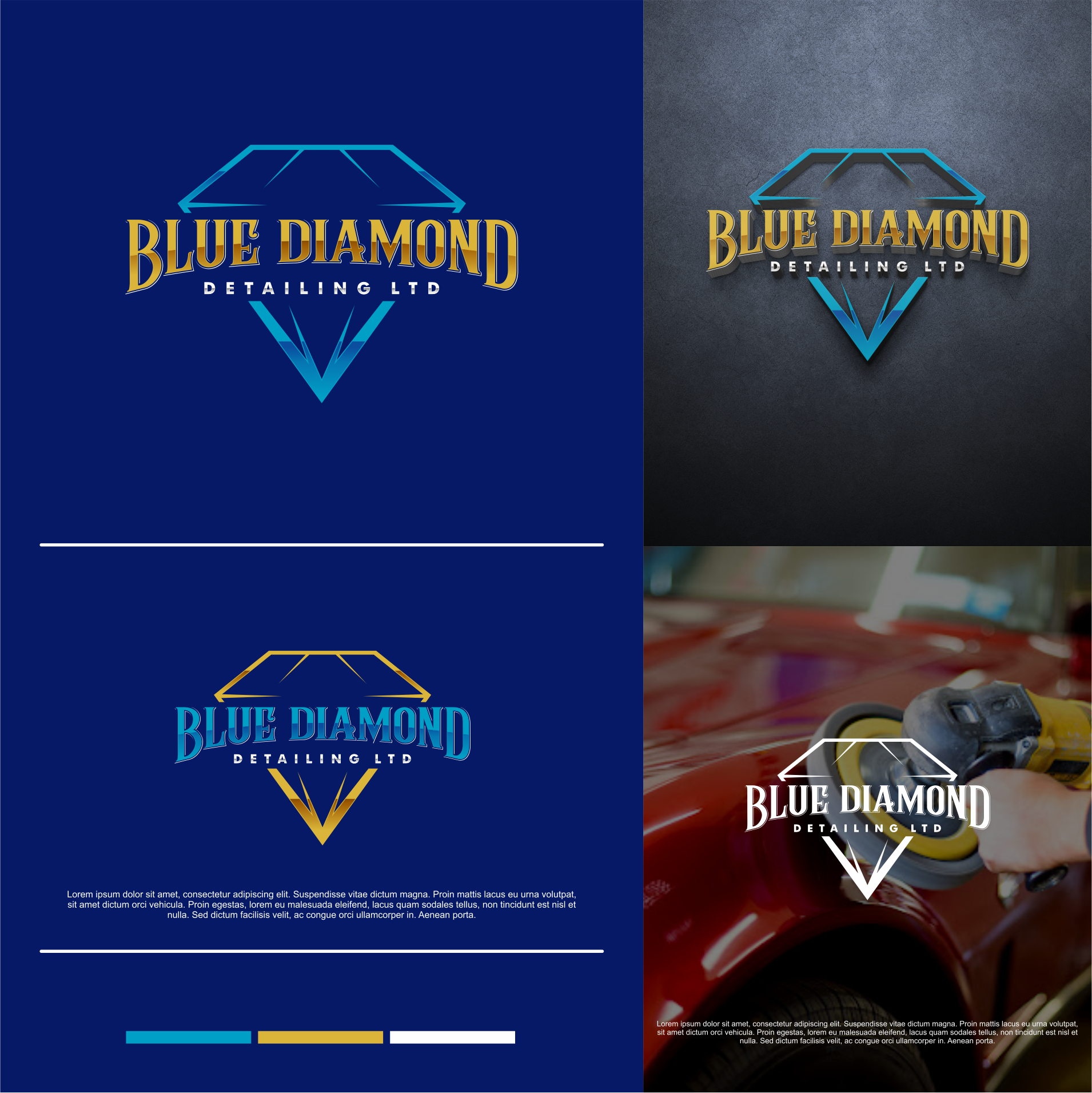 Logo Design by Nembelas Studio for BLUE DIAMOND DETAILING LTD | Design #27834996