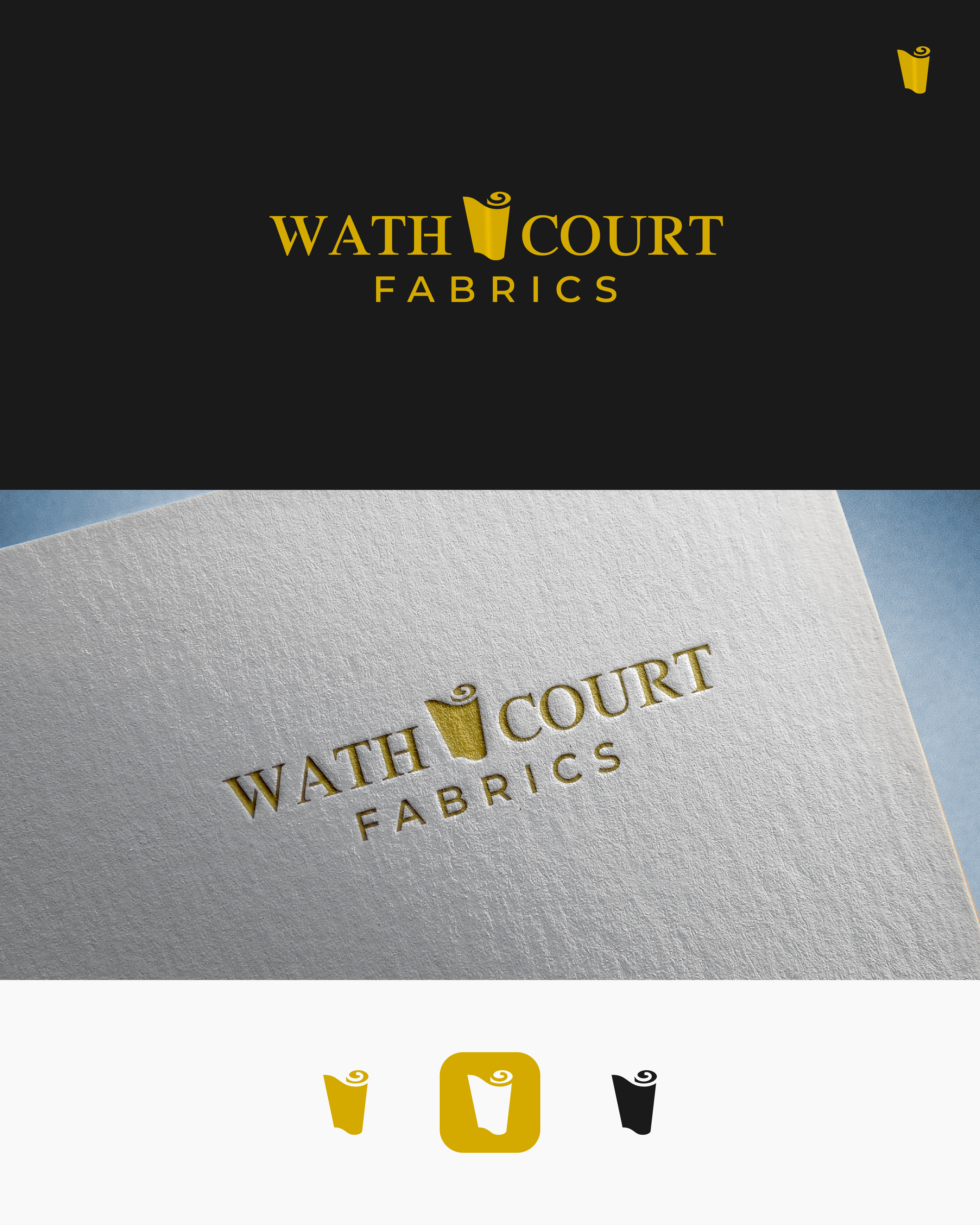Logo Design by Ota design for Wath Court Fabrics | Design #27835337