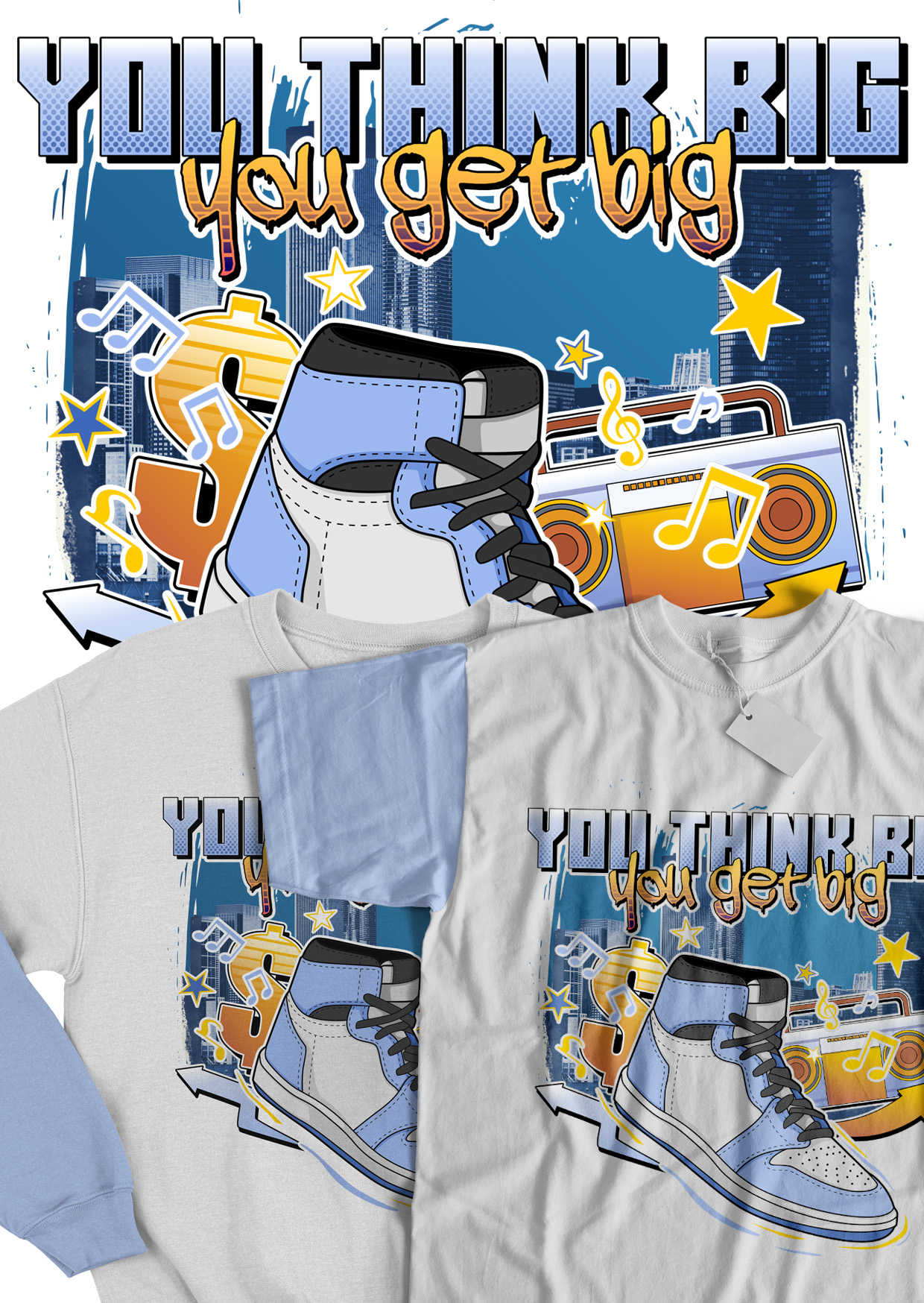 T-shirt Design by sweepy for Get Fresh Stay Fly | Design #27838115