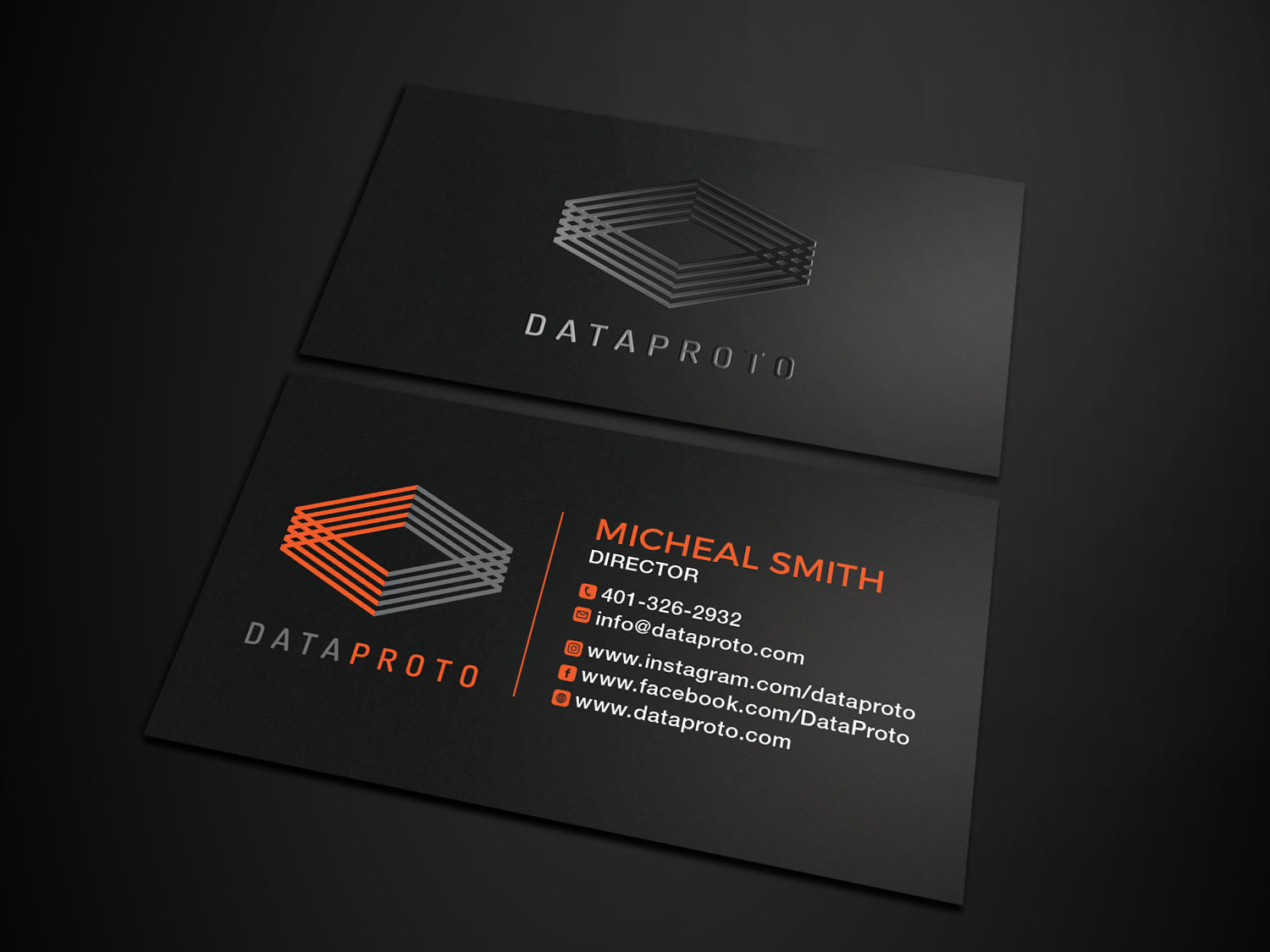 Business Card Design by RENEXIT for DataProto | Design #27836621