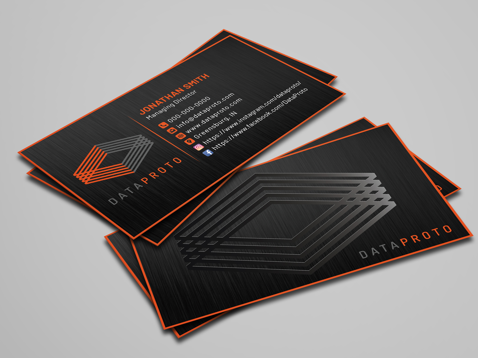 Business Card Design by Creative Moon Design for DataProto | Design #27950628