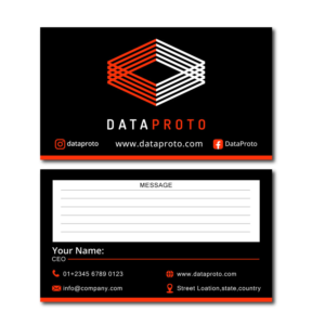 Business Card Design by GOOD GRAPHICAA for DataProto | Design: #27857540