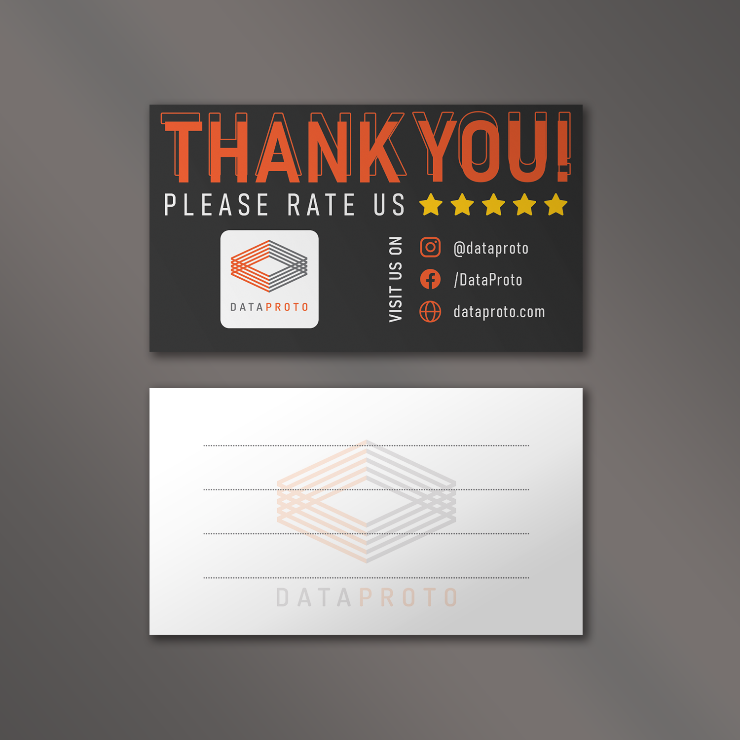 Business Card Design by Vishwa Basnayake for DataProto | Design #27855272