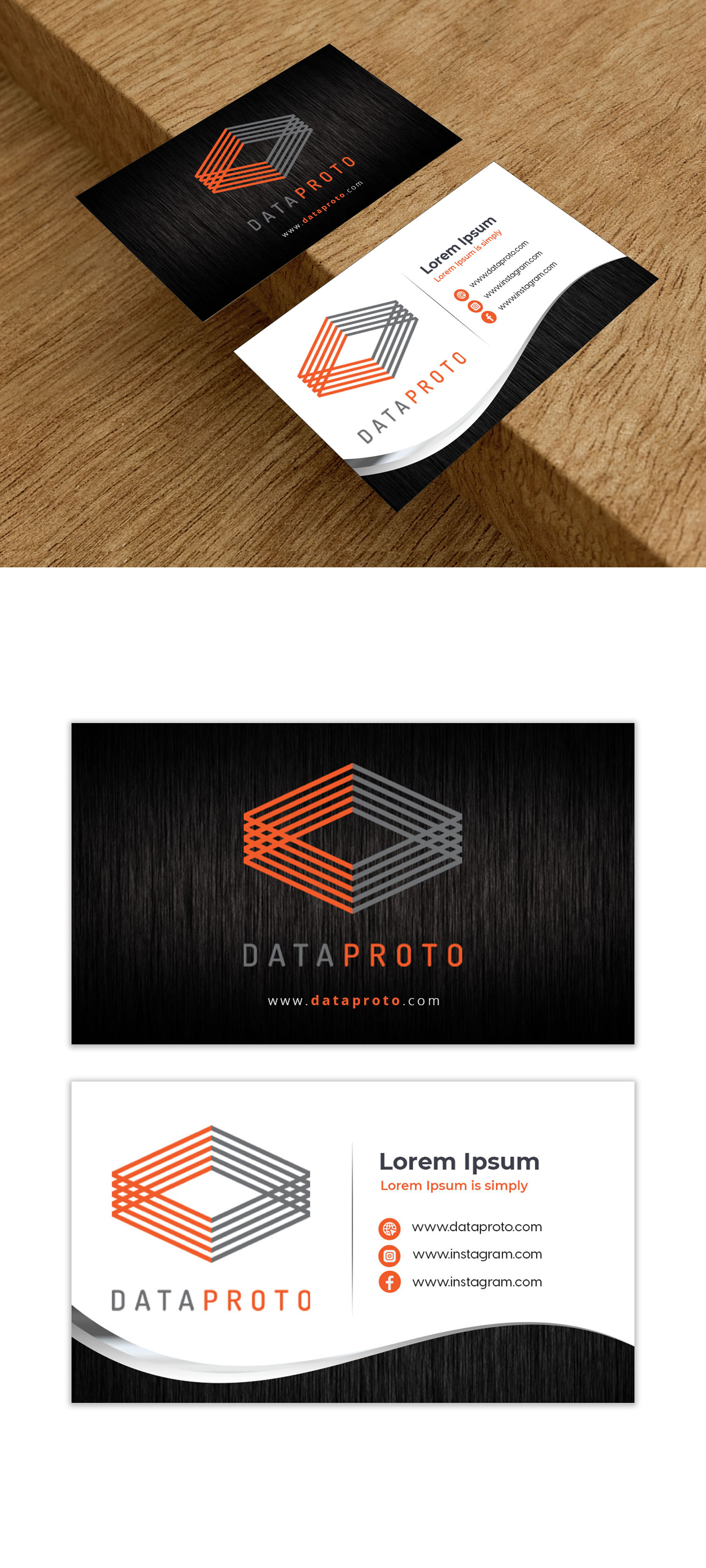 Business Card Design by debdesign for DataProto | Design #27837669
