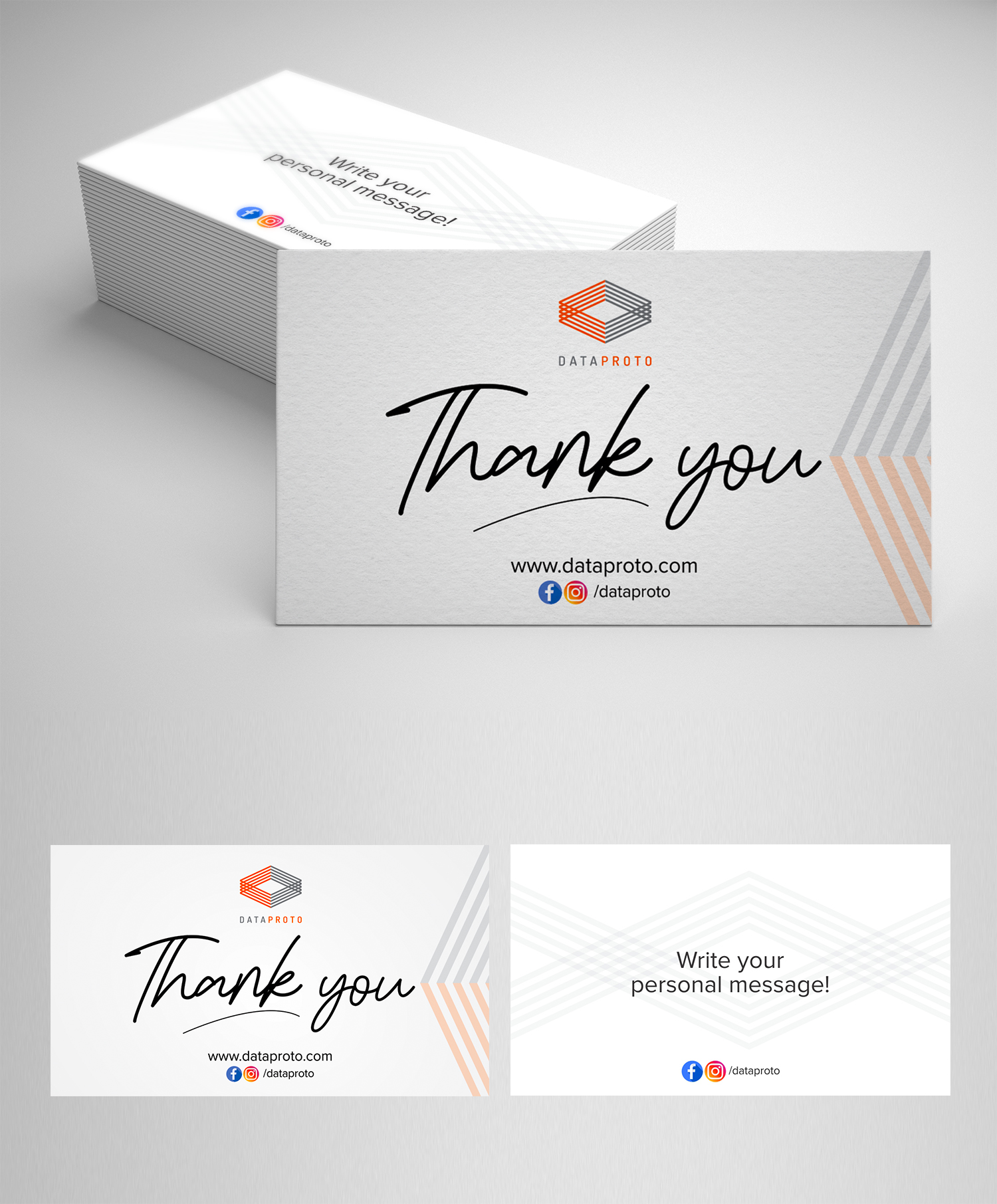 Business Card Design by Aurora:) for DataProto | Design #27841022