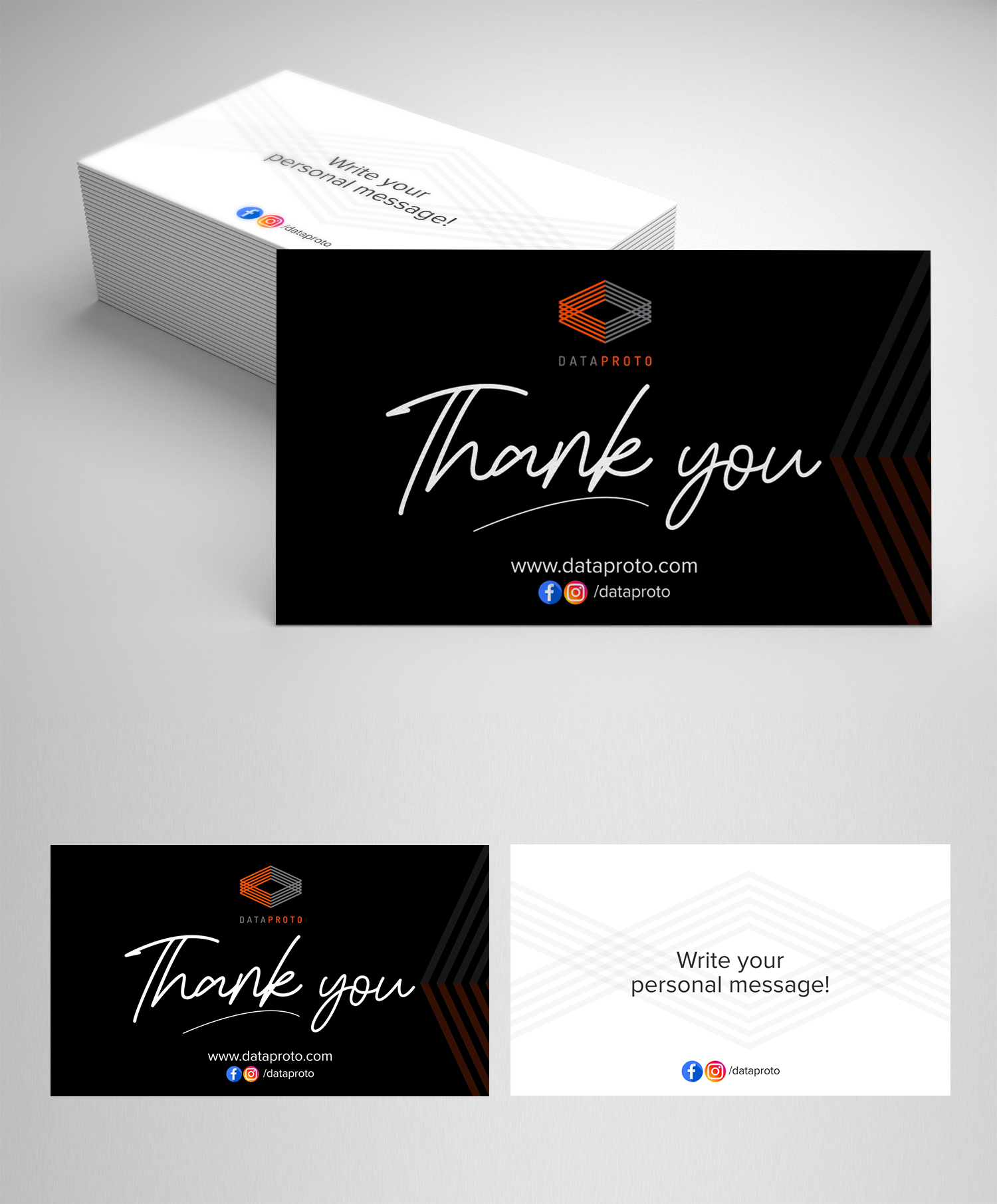 Business Card Design by Aurora:) for DataProto | Design #27841023