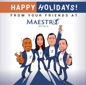 Holidays Card for Maestro Media board game company | Graphic Design by Suprakash 3