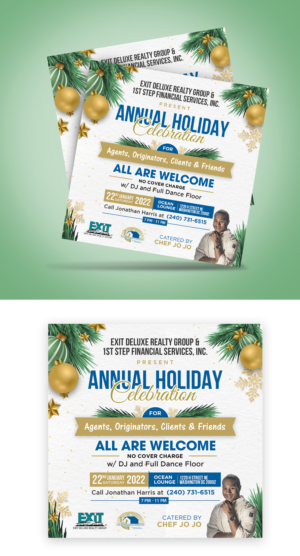 8x8 Flyer - Holiday Party | Flyer Design by debdesign