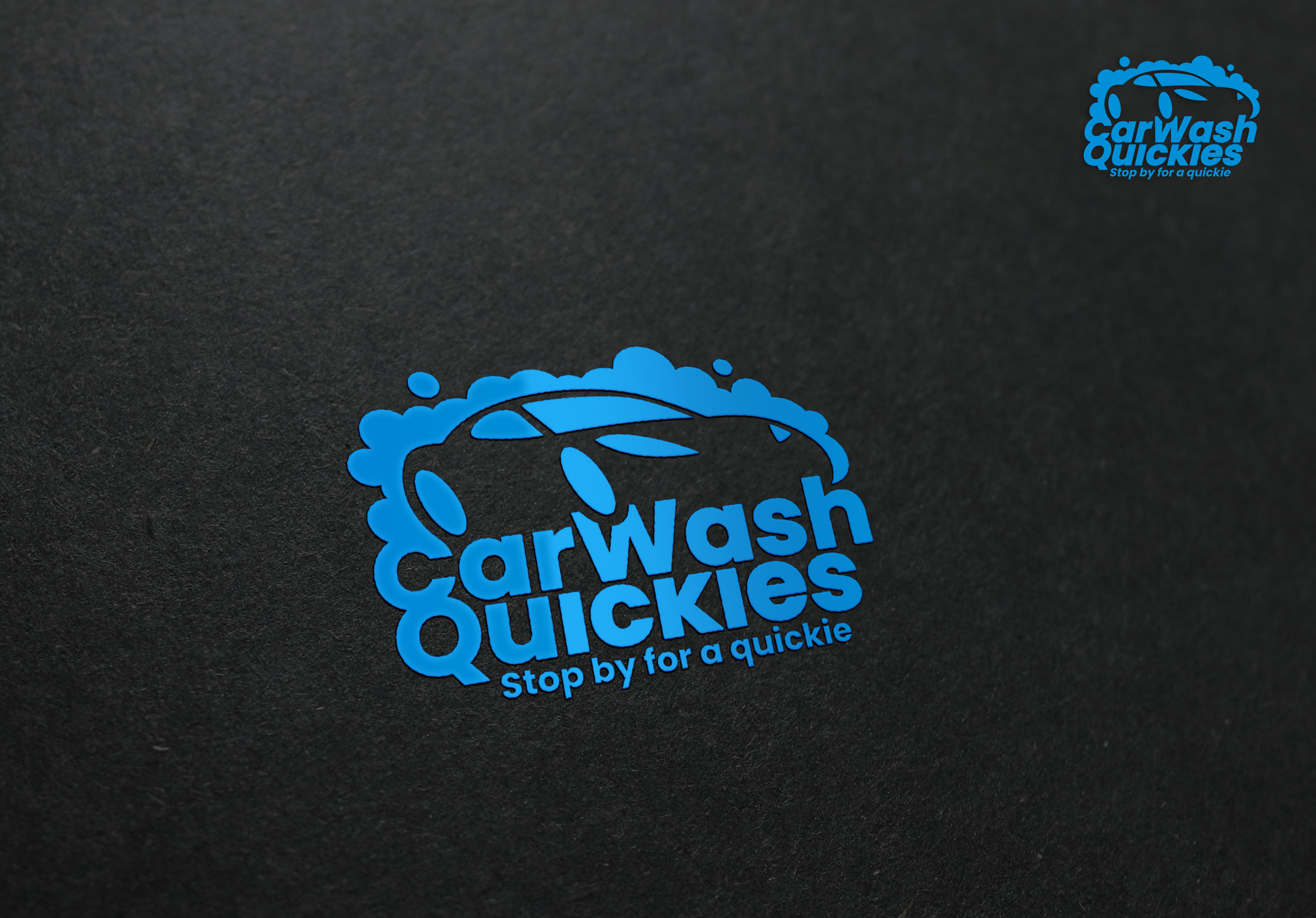 Logo Design by aquabomb26 for CarWashQuickies | Design #27844487