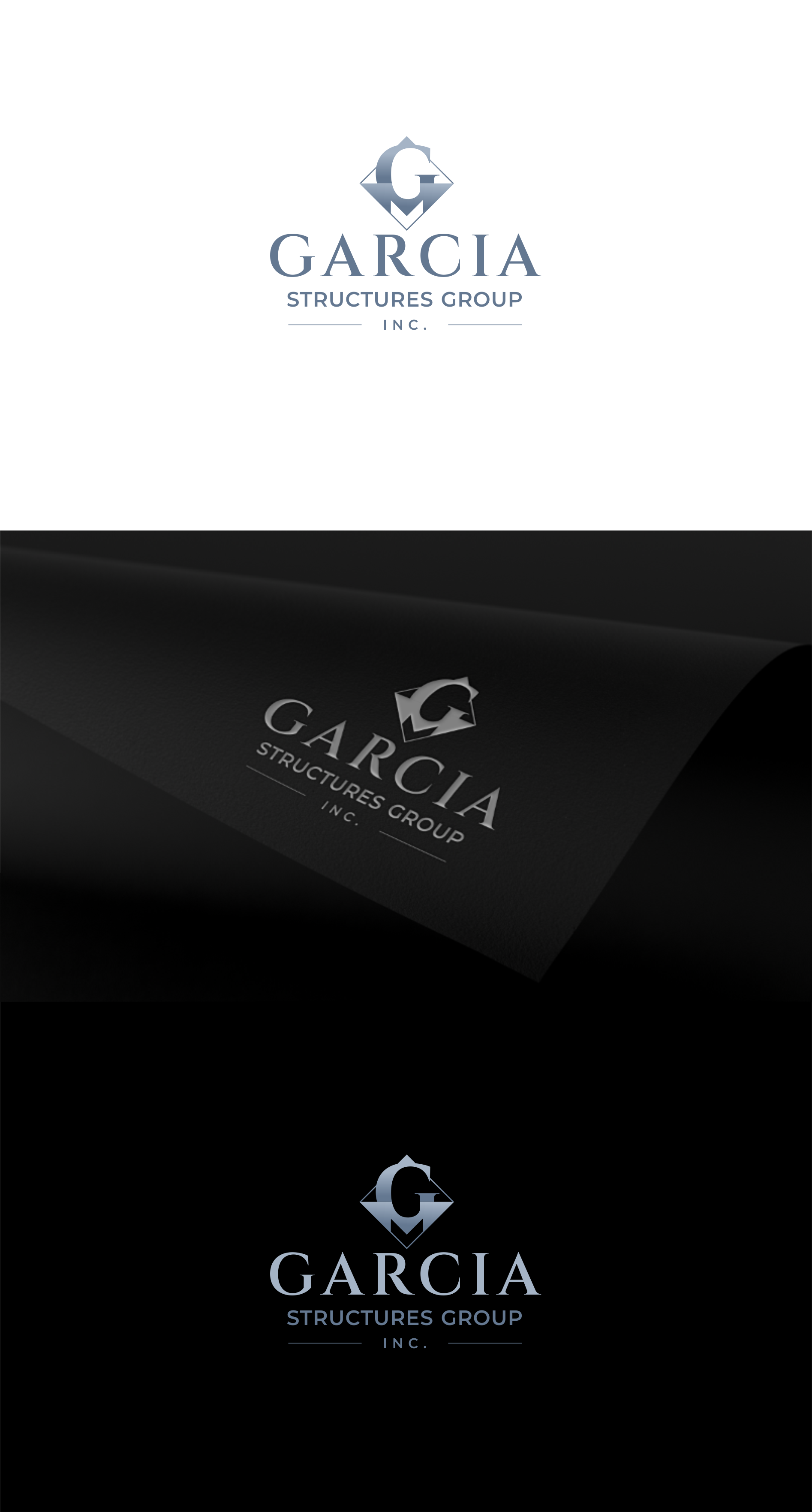 Logo Design by *mary for garcia structures group, inc. | Design #27849849