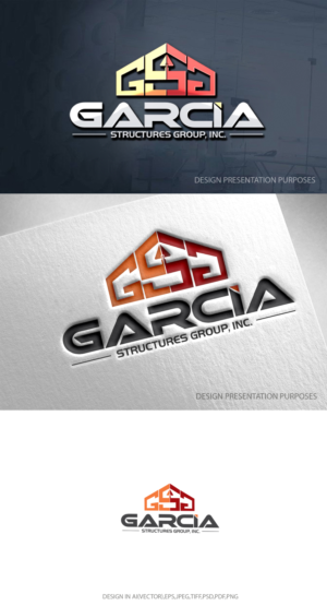 Logo Design by zebronicgraphic for garcia structures group, inc. | Design: #27840439