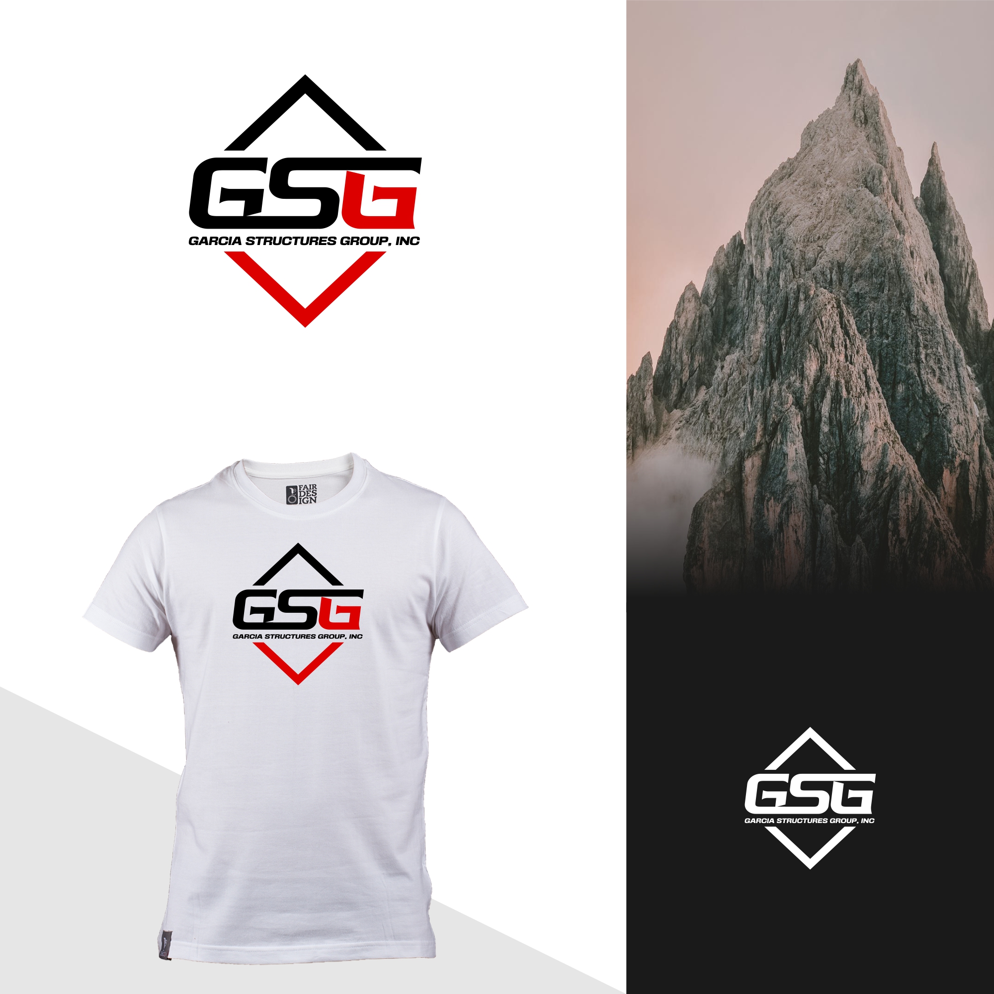 Logo Design by SigmaStudio for garcia structures group, inc. | Design #27840513