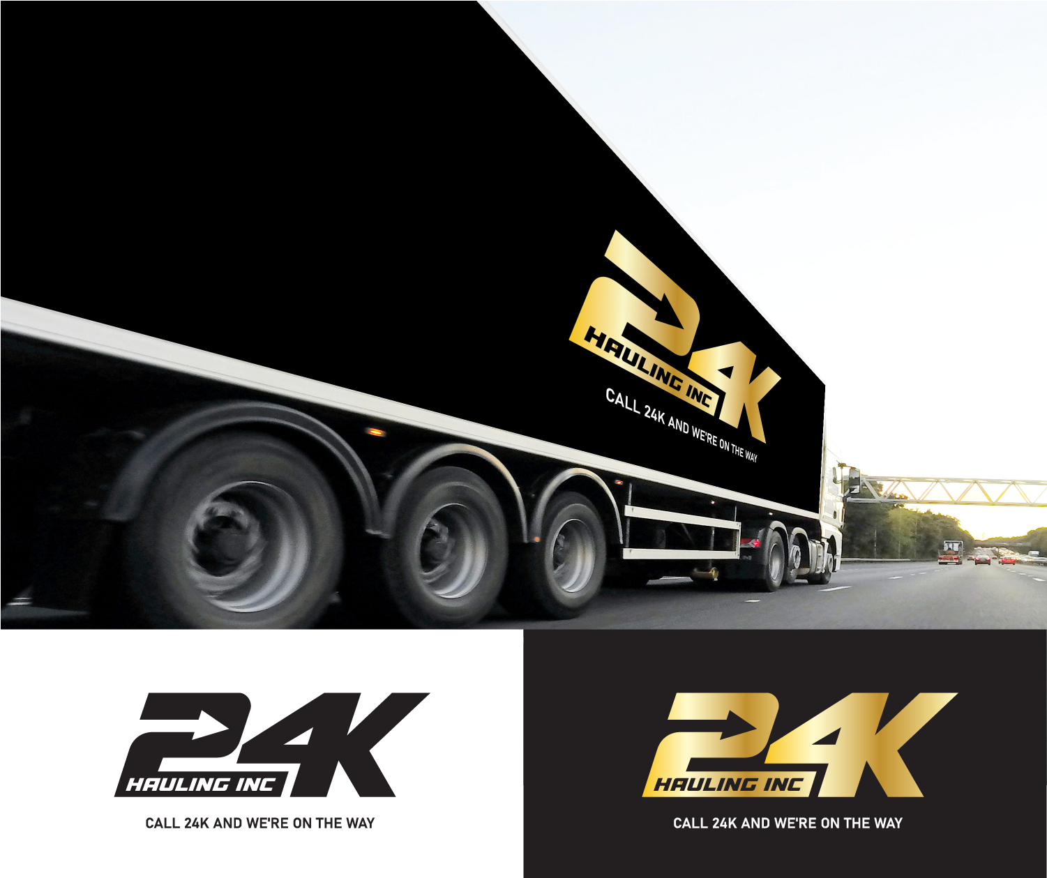 Diseño de Logo por jizzy123 para 24k Hauling Inc | Diseño: #27840511