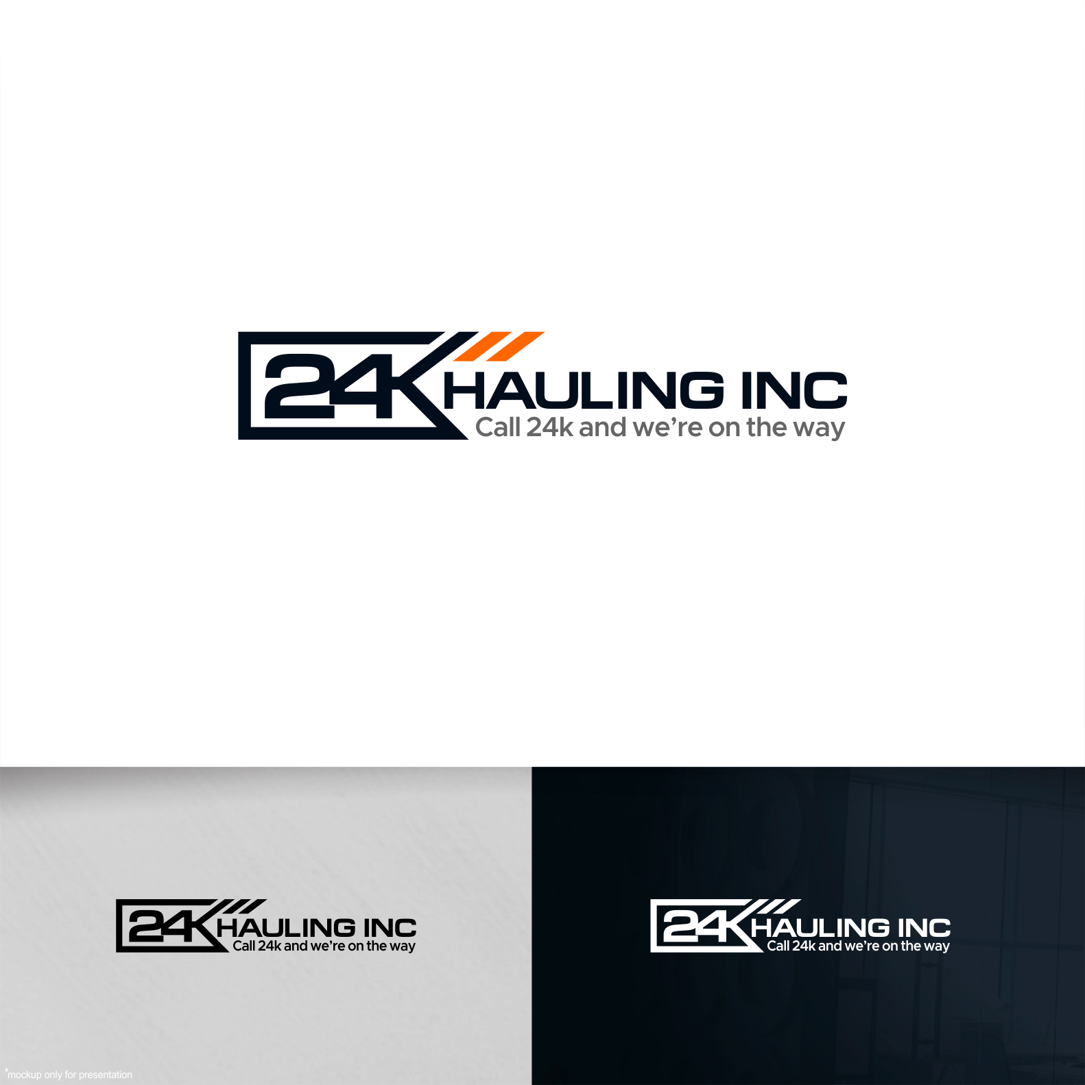 Logo Design by Arham Hidayat for 24k Hauling Inc | Design #27853656