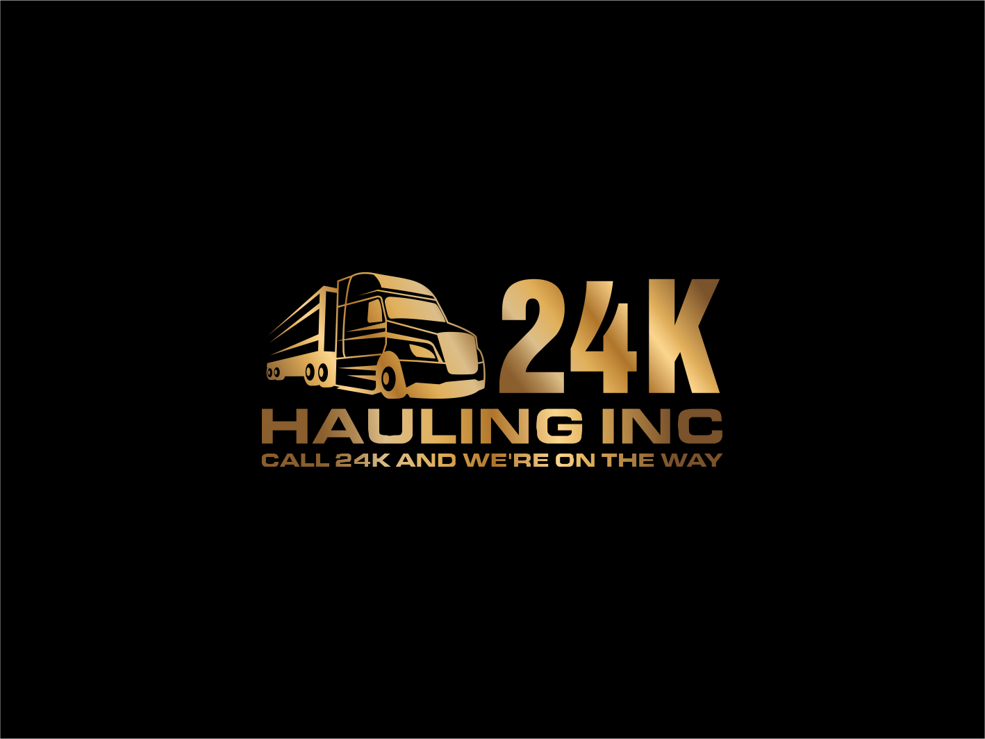Logo-Design von BNdesigner für 24k Hauling Inc | Design #27845012