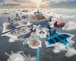 3D  floor plan design for a virtual event, freedom of design interpretation. | 3D Design by Market bees