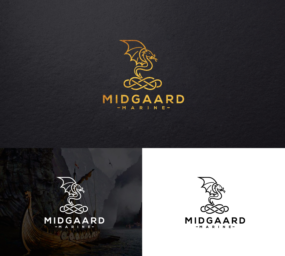 Logo Design by step forward 2 for Midgaard Marine | Design #27895244