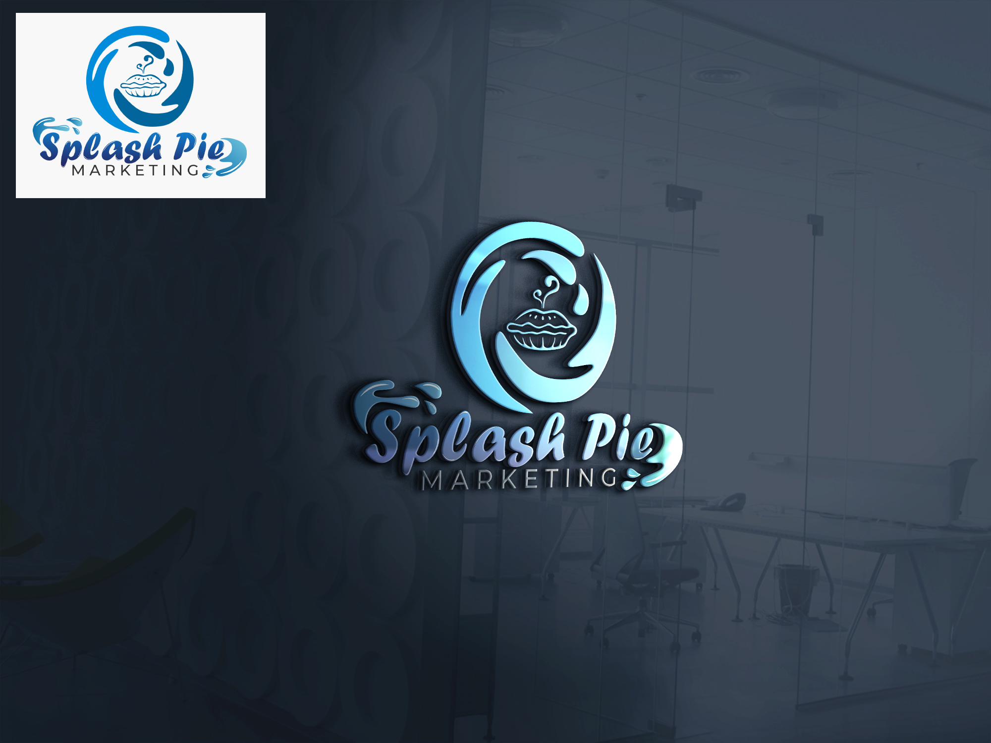 Logo-Design von Pixel Sprout für Splash Pie Marketing | Design #27845029
