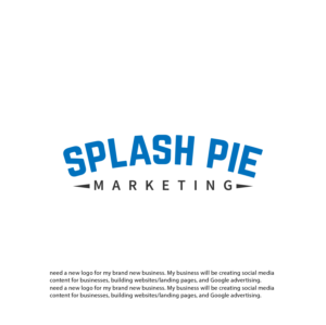 Logo Design by vidarshana 2 for Splash Pie Marketing | Design #27847426