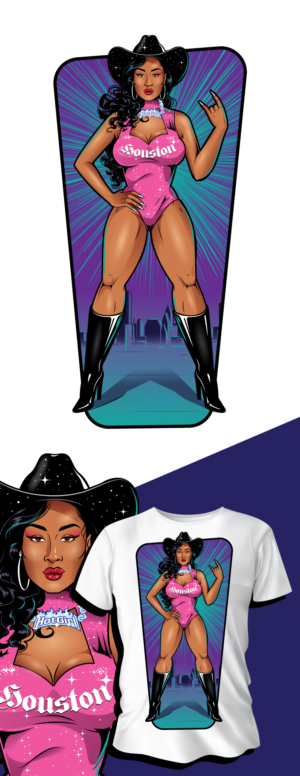 Megan Thee Stallion Inspired Merchandise | Diseño de Personaje por ally designs
