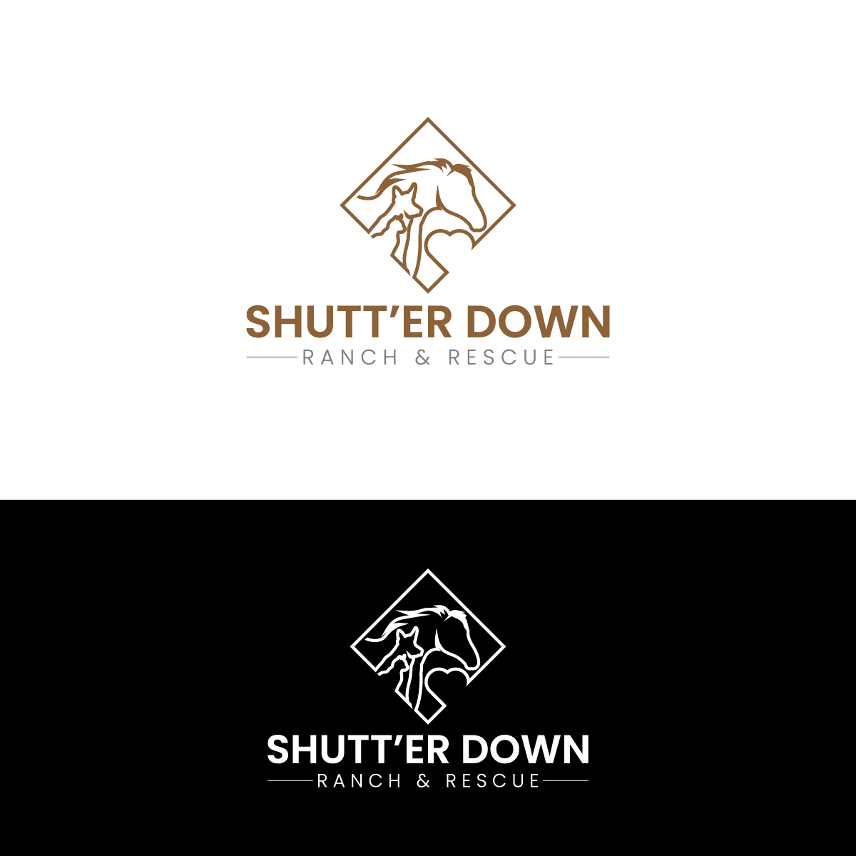 Logo Design by Deziners Zone for Shutt’er Down Ranch and Rescue | Design #27852496