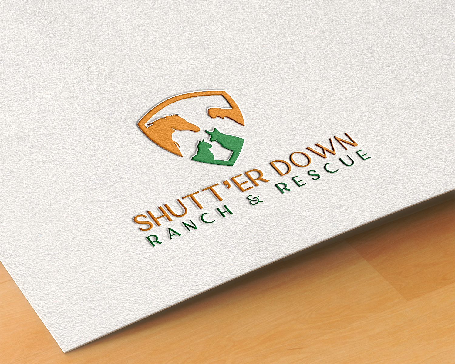 Logo Design by Deziners Zone for Shutt’er Down Ranch and Rescue | Design #27852497