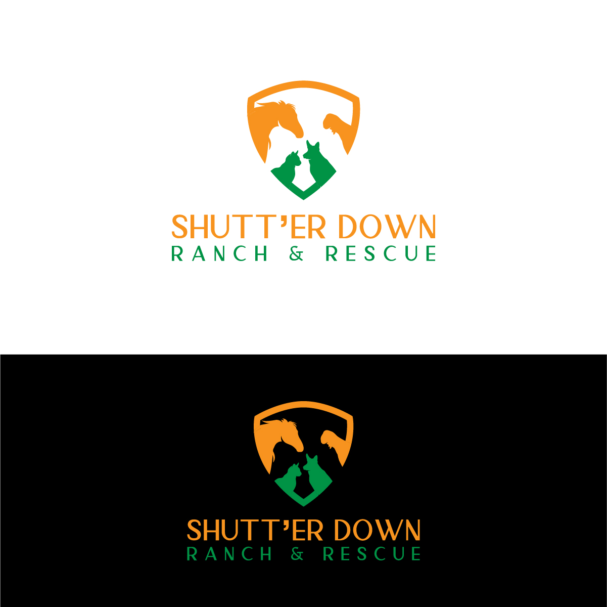 Logo Design by Deziners Zone for Shutt’er Down Ranch and Rescue | Design #27852499