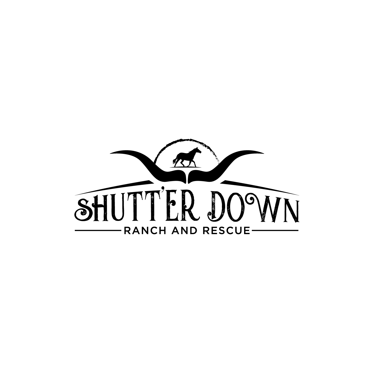 Logo Design by LAXMI DESIGNHUB for Shutt’er Down Ranch and Rescue | Design #27850896