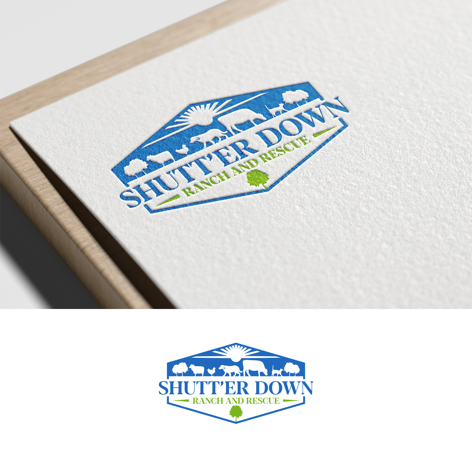 Logo Design by nzdesigners for Shutt’er Down Ranch and Rescue | Design #27862836