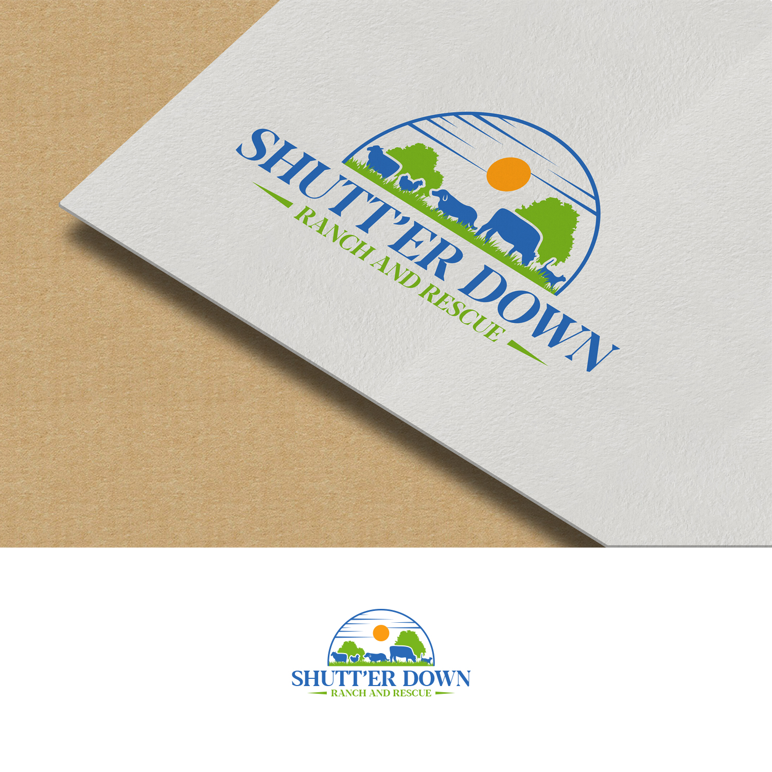 Logo Design by NZ Creatives for Shutt’er Down Ranch and Rescue | Design #27862837