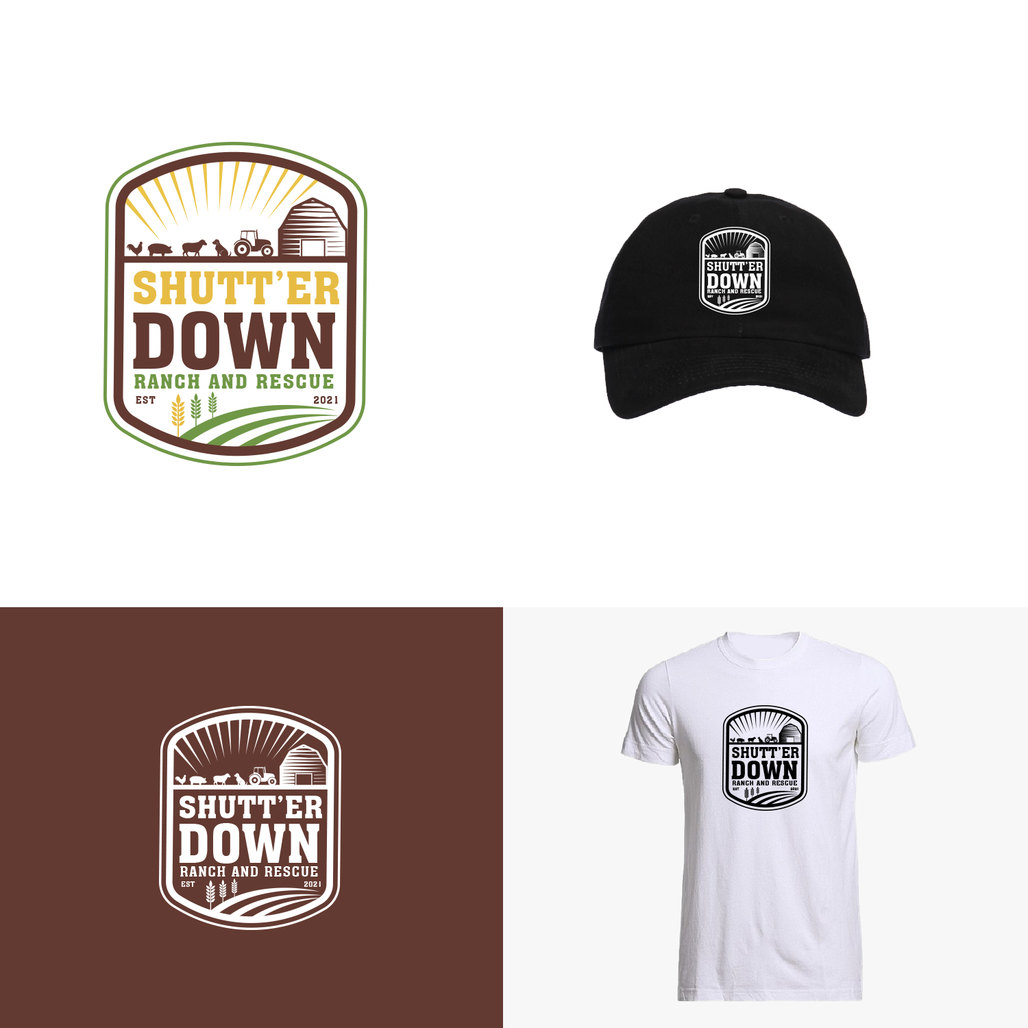 Logo Design by Maxo-Biz for Shutt’er Down Ranch and Rescue | Design #27851144