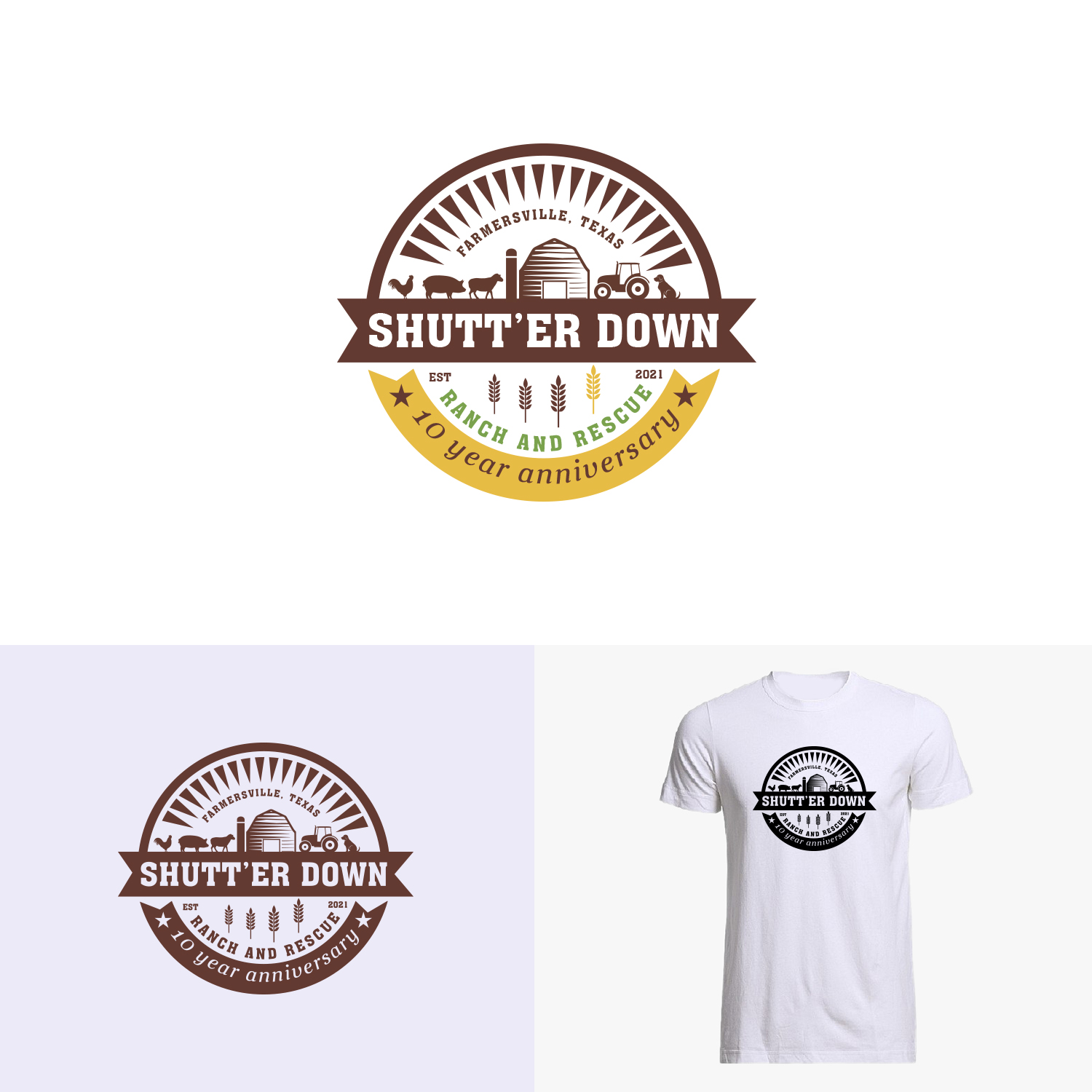 Logo Design by Maxo-Biz for Shutt’er Down Ranch and Rescue | Design #27851145
