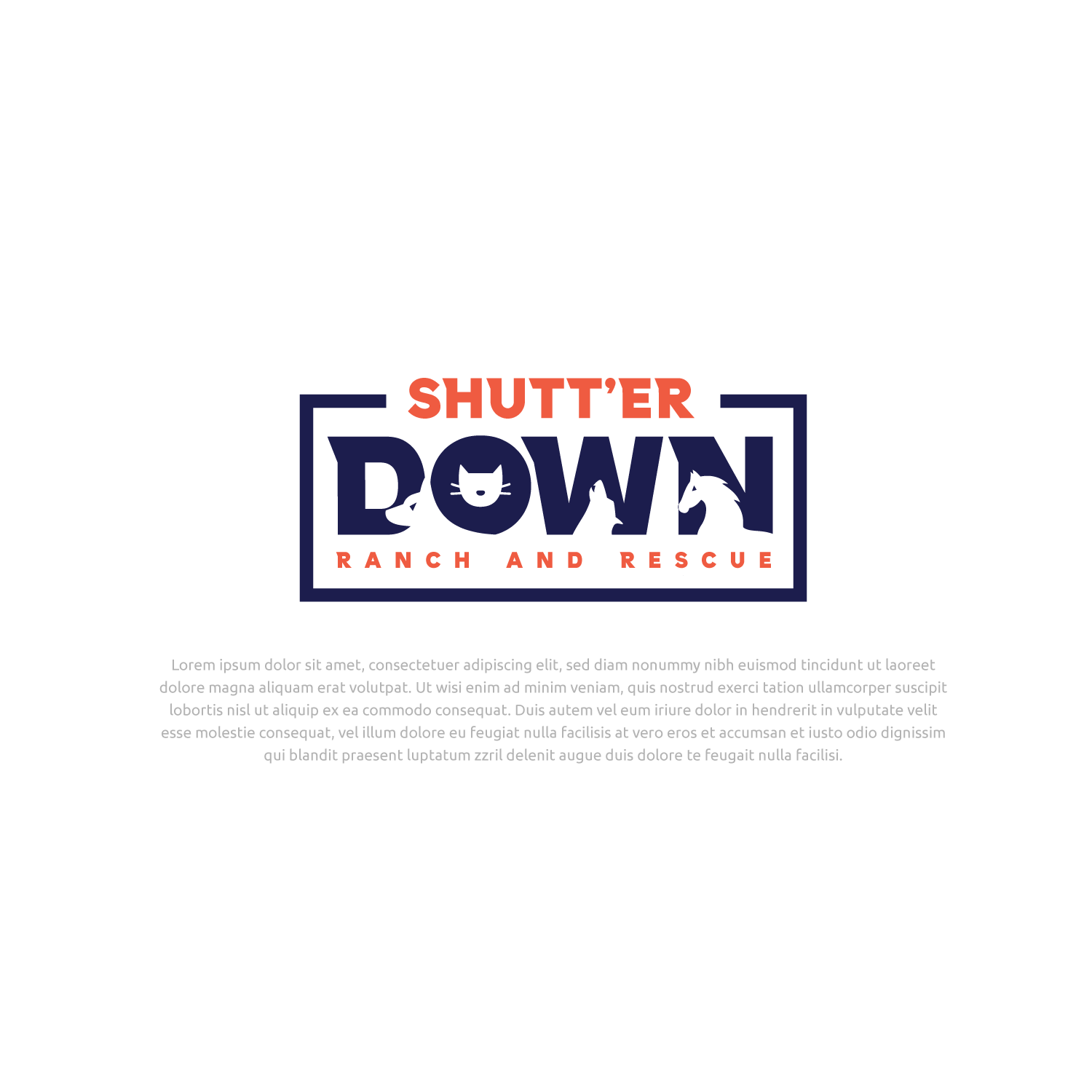 Logo Design by Abdul 20 for Shutt’er Down Ranch and Rescue | Design #27849547