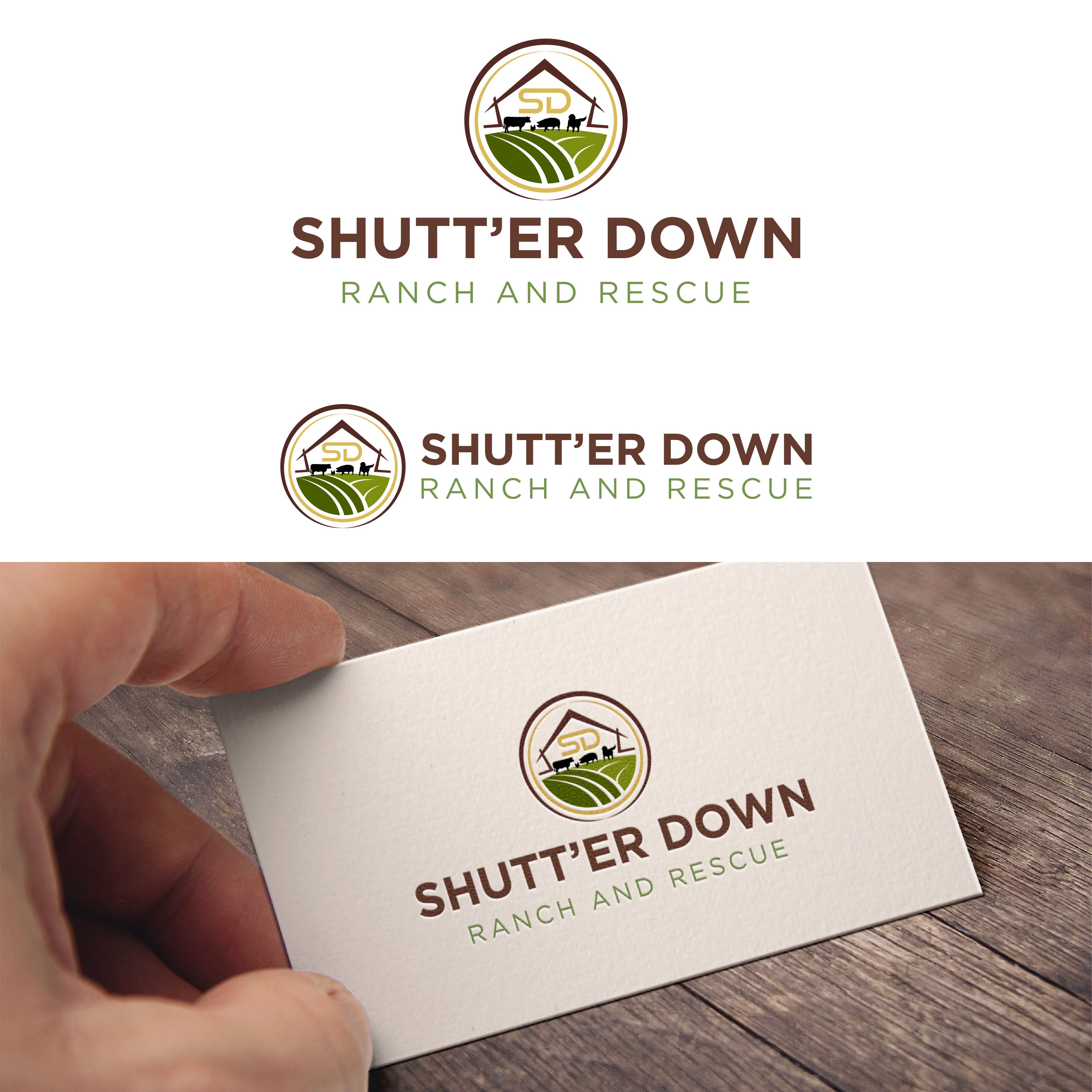 Logo Design by ideagrapy for Shutt’er Down Ranch and Rescue | Design #27859710